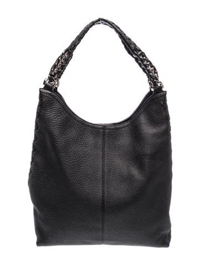 Pre-owned Roberto Cavalli Leather Shoulder Bag In Black