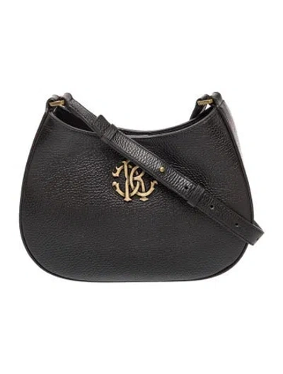 Pre-owned Roberto Cavalli Leather Shoulder Bag In Black