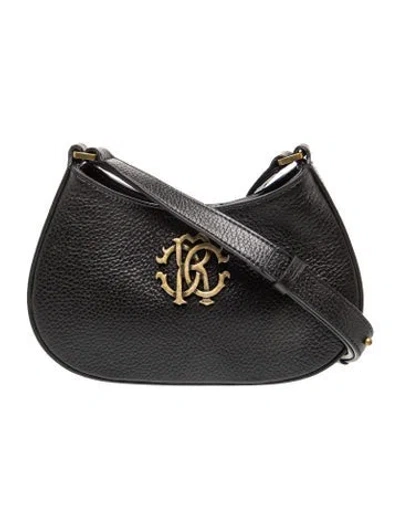 Pre-owned Roberto Cavalli Leather Shoulder Bag In Black