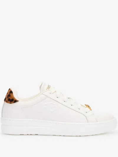 ROBERTO CAVALLI LEATHER SNEAKERS