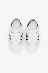 Roberto Cavalli Leather Sneakers With Contrasting Inserts