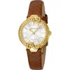 Roberto Cavalli By Franck Muller Leather Strap Watch, 30mm In Brown