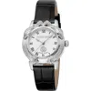 Roberto Cavalli By Franck Muller Leather Strap Watch, 32mm In Black