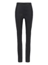 Roberto Cavalli Leather Trousers In Black