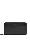 Roberto Cavalli Snake Scale-effect Wallet In Black