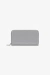 Roberto Cavalli Leather Wallet With Monogram Rc In Gray