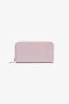 Roberto Cavalli Leather Wallet With Monogram Rc In Pink