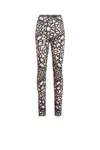 Roberto Cavalli Leggings Mit Samt-ausbrennermuster In White