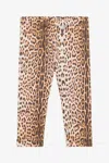Roberto Cavalli Leggings With Jaguar Skin Print In Brown