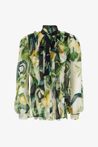 ROBERTO CAVALLI LEMON SILK SHIRT