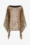 Roberto Cavalli Leopard Kaftan In Cheetah