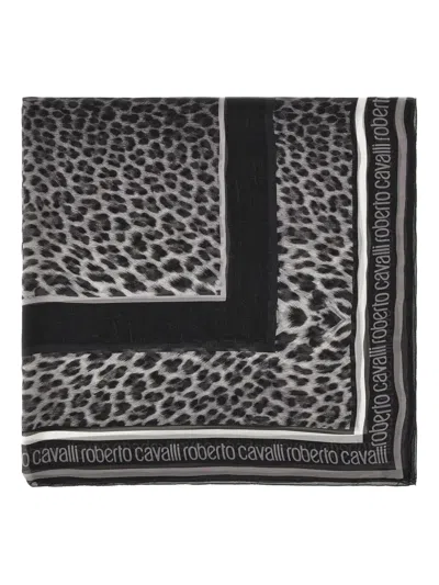 ROBERTO CAVALLI LEOPARD-PATTERN SCARF