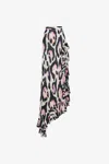 Roberto Cavalli Leopard-print Asymmetric Skirt In Pink