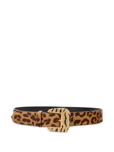 ROBERTO CAVALLI LEOPARD-PRINT BELT