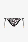 Roberto Cavalli Leopard-print Bikini Bottoms In Multicolor