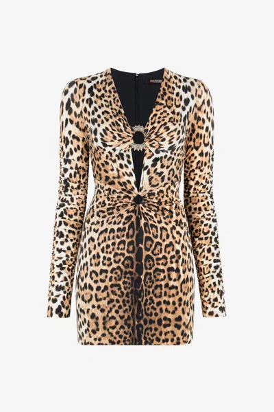 ROBERTO CAVALLI MIDIKLEID MIT LEO-PRINT