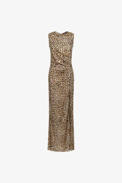 ROBERTO CAVALLI KLEID MIT LEOPARDENMUSTER