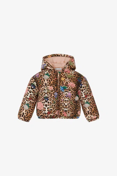 Roberto Cavalli Leopard-print Jacket In Light Brown