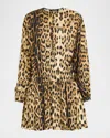 Roberto Cavalli Knee Length Dress Leopard Print