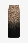 Roberto Cavalli Leopard Print Midi Skirt