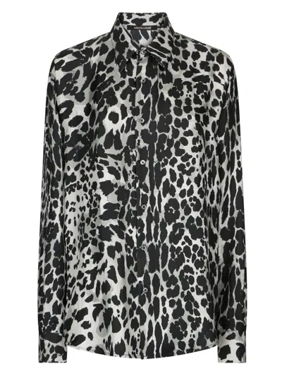 Roberto Cavalli Leopard-print Shirt