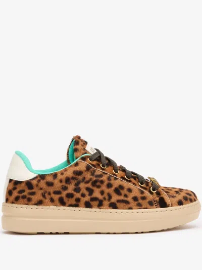 ROBERTO CAVALLI LEOPARD-PRINT SNEAKERS