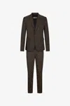 Roberto Cavalli Leopard Print Suit In Brown