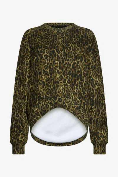 Roberto Cavalli Leopard Print Sweatshirt
