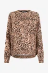 Roberto Cavalli Leopard Print Sweatshirt In Brown