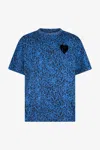 Roberto Cavalli Leopard Print T-shirt In Blue