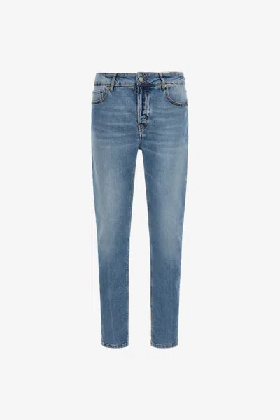 Roberto Cavalli Light Wash Jeans In Dark Blue