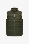 Roberto Cavalli Lightweight Puffer Vest In Forest Green