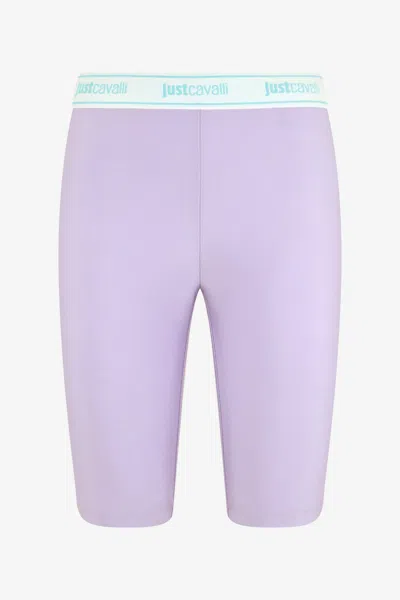Roberto Cavalli Purple Leggings