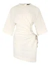 Roberto Cavalli Kurzes Kleid Mit Wall-print In White