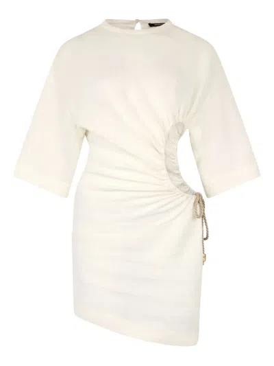 ROBERTO CAVALLI LINEN MINI DRESS