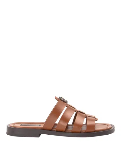 Roberto Cavalli Loafers In Brown
