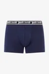 Roberto Cavalli Logo Band Boxer Shorts In Dark Blue