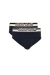 Roberto Cavalli Logo Briefs In Dark Blue