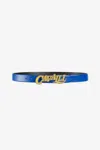 Roberto Cavalli Logo-buckle Leather Belt In Blue