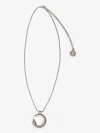 Roberto Cavalli Logo-charm Necklace In Silver