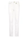 Roberto Cavalli Logo-charm Trousers In White