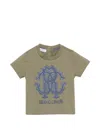 Roberto Cavalli Logo-deail T-shirt In Green