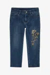 ROBERTO CAVALLI LOGO DENIM PANTS