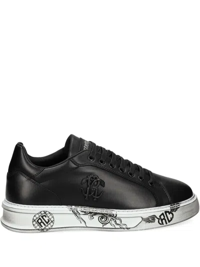 Roberto Cavalli Logo-embellished Sneakers In Multi
