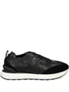 Roberto Cavalli Logo-embossed Panelled Sneakers In Black