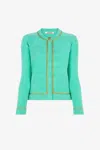 Roberto Cavalli Cardigan Mit Logo-stickerei In Light Blue