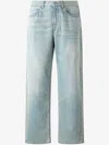 Roberto Cavalli Sandblasted-effect Jeans In Blue