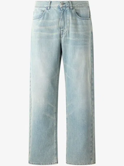 ROBERTO CAVALLI LOGO-EMBROIDERED JEANS