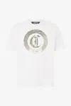 Roberto Cavalli Logo Front Print T-shirt In White