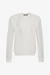 Roberto Cavalli Logo Knit In White